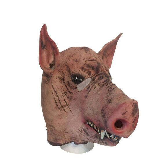 Realistic Pig Head Latex Mask Adult Size Scary Halloween Cosplay Costume Parties - Picture 1 of 7